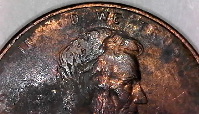 2008-P-Memorial-Cent-Struck-Through-Heavy-Grease-Zinc-Rotted-Yuck!